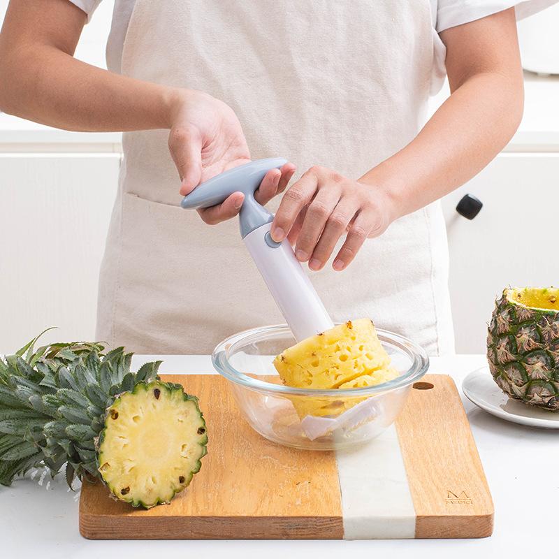 Ананасовый очиститель сердцевины Овощечистка Резак Нож для чистки овощей Пластиковые инструменты для фруктов Извлекатель сердцевины ананаса Аксессуары для кухни Гаджеты для кухни