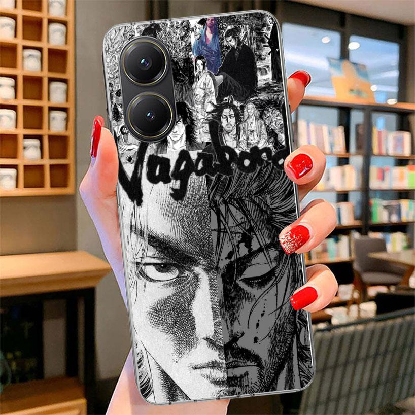 Vagabond Samurai Comic Phone Case For Xiaomi Poco F7 Ultra X7 X6 X5 Pro M7 Redmi 15C 15 13C 13 12C 12 10C 10 9A 9C 9T 9 Shell Po