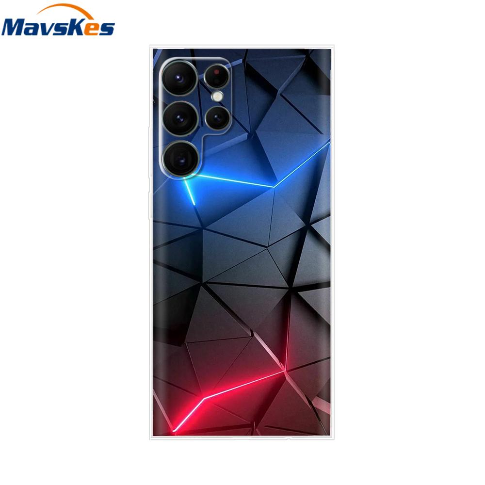Чехол для Samsung Galaxy S22 S22 Ultra Прозрачный ТПУ Мягкий Силиконовый Чехол Для Samsung S22 Plus GalaxyS22+ Задние Чехлы Бампер для Телефона
