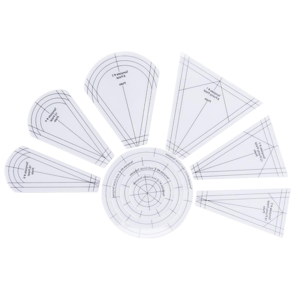 Quilting Rulers Shaped Patch Work Template Tool Ruler DIY Transparent Acrylic Sewing Ruler