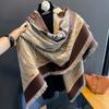 2024 New Large Shawl European and American New Fashionable and Generous Scarves for Autumn and Winter