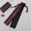 Chinese Calligraphy Style Decorative Folding Hand Fan Bag Dustproof Holder Protector