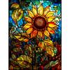 5d DIY Алмазная картина вышивка крестом цветное стекло подсолнух алмазная вышивка мозаика полная круглая дрель домашний декор искусство
