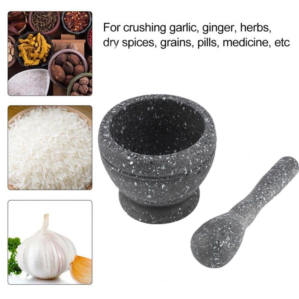 Mixing Grinding Crusher Bowl Garlic Herb Spice Garlic Press Manual Grinder Kitchen Cooking Tools