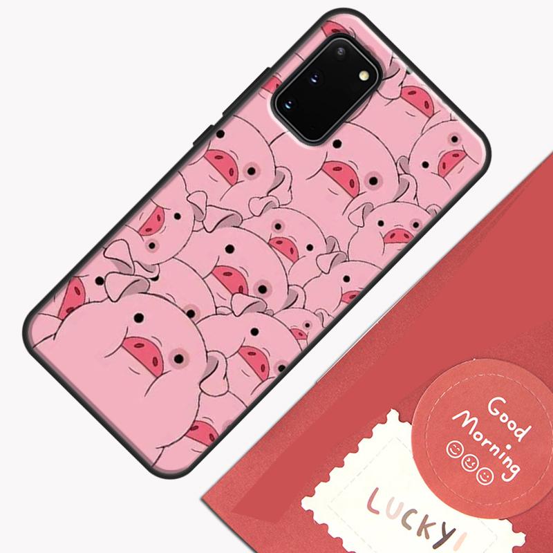 Мультяшный Чехол-Свинка Для Samsung Galaxy S25 S26 Ultra S20 S21 S22 S23 S24 Plus S9 S10 S25 FE Защитный Корпус