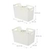 Transparent Storage Basket Smooth Edge Fridge Storage Bin Durable Refrigerator Storage Box