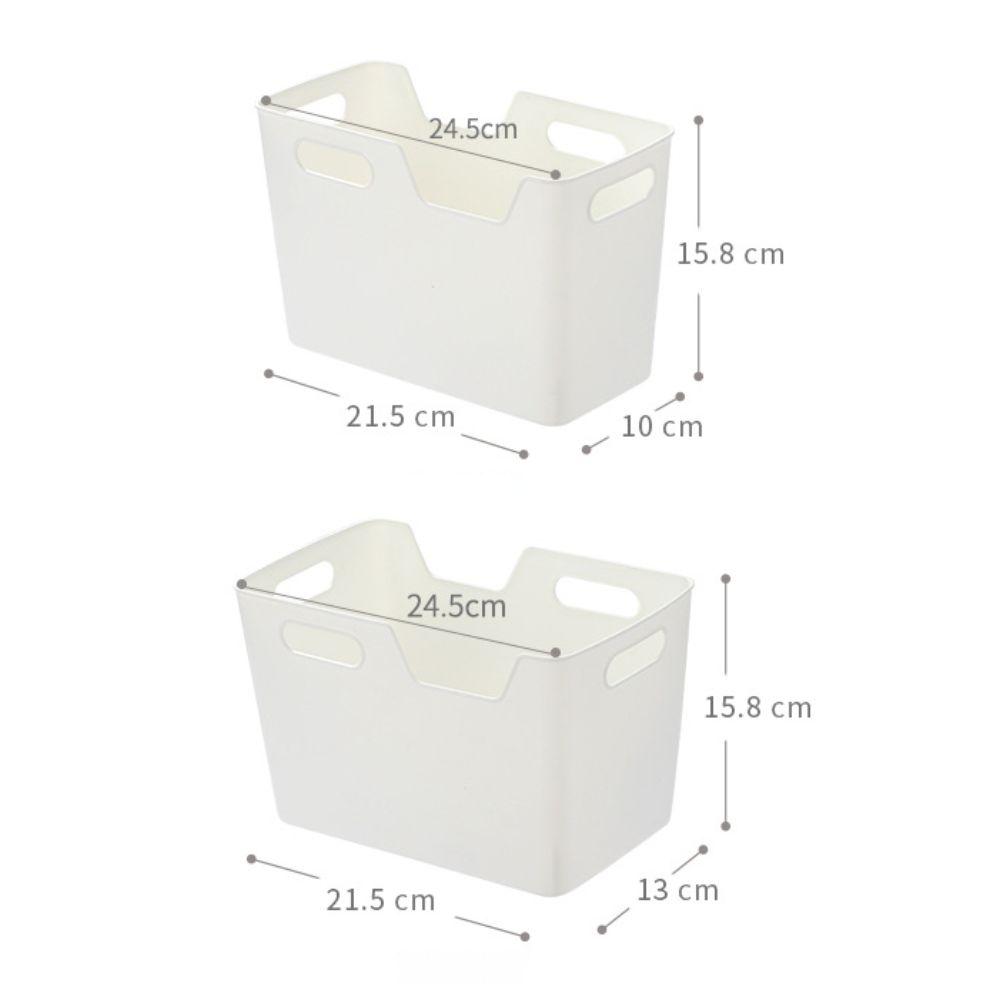 Transparent Storage Basket Smooth Edge Fridge Storage Bin Durable Refrigerator Storage Box