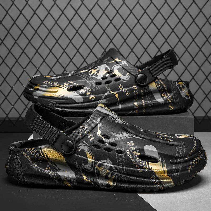 Men Clogs Slippers EVA Insole Men Slippers with Arch Support Waterproof Garden Shoes For Men Beach Shoes