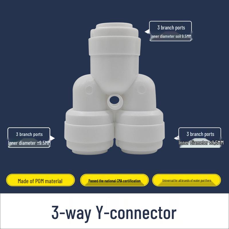 Тройник для быстрого подключения воды в 2 точках для домашней кухни