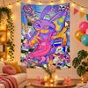 Polyester Wall Tapestry with Jax Design, Decorative Hanging for Bedroom Living Room Dorm