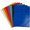 Cardboard Rubber Band Folder - One Set Contains 8 Different Colors - 3 Folders of Each Color. Ref 14083