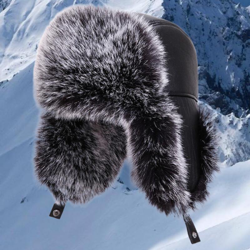 Зимняя мужская мода холодная шапка для улицы теплая шапка флисовая утолщенная защита ушей хлопковая шапка