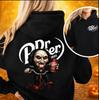 Unisex Trendy European-American Loose Letter Print Hooded Sweatshirt