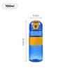 Water bottle 700ml outdoor sports water cup with non-slip silicone cover, portable bounce cover, male and female students plastic cup