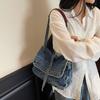 Retro Denim Cloth Bag Large Capacity Vintage Handbag Casual Canvas Tote Bag  Streetwear