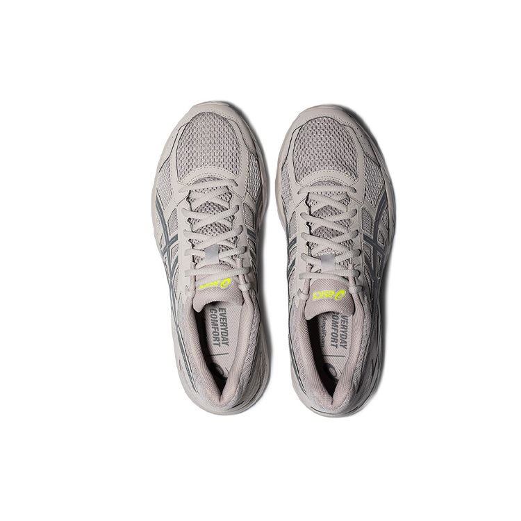 Asics Gel-Contend 4 Ретро Ткань Прочные Дышащие Легкие Низкие Повседневные Кроссовки для Бега Мужские кроссовки Серо-синие T8D4Q-029