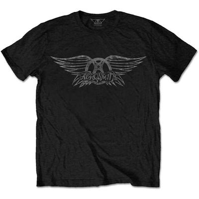 Aerosmith Винтажный Логотип 100% Хлопок Футболка Мужские Футболки Топ Официальный Мерч M/L/XL Новая-