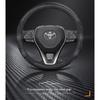 Накладки на руль из углеродного волокна, подходящие для Toyota Crown CHR, Yaris, Corolla, Auris, Rav4, Prius, Camry, raize, Prado.