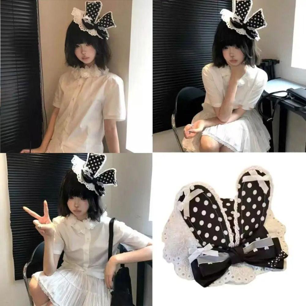 Breathable Fabric Anime Bows Hair Clip Nonslip Design Sweet Barrettes  Birthday