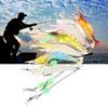 7 Pcs Shrimp Fishing Lures with Sharp Hook Luminous Silicone Soft Shrimp Baits Artificial Lures Fishing Accessories