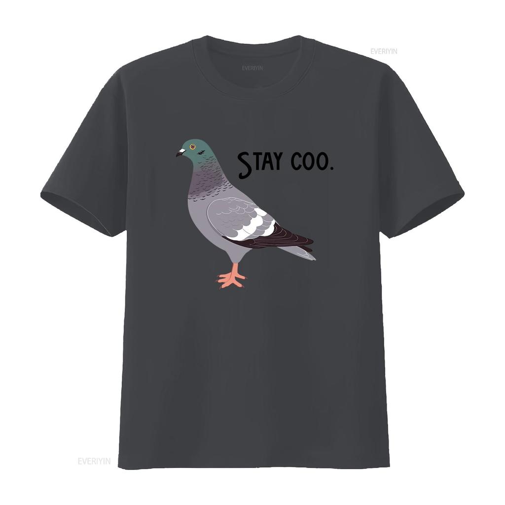 Stay Coo T Shirt Funny Pigeon Cute Bird Silly Meme Saying Cool Birding Motivate Sarcastic Slogan Comical Clothes vintage