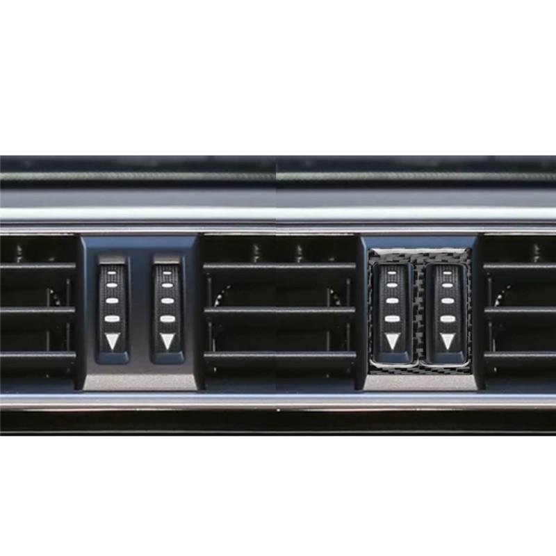 Подходит для Toyota Land Cruiser Prado 2010-2018 Автомобильные аксессуары Углеродное волокно Кондиционер Воздуховод Наклейка Украшение автомобиля