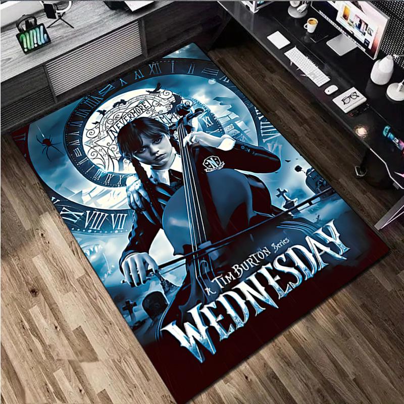 1Pc Wednesday Rug - Home carpet Office Decorative Carpet For Living Room Bedroom Door Mat Floor Rug Computer Chair Area Rug