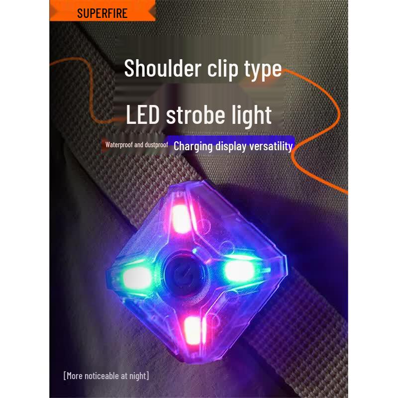 SupFire FS36 Red/Blue LED Shoulder Clip Warning Light