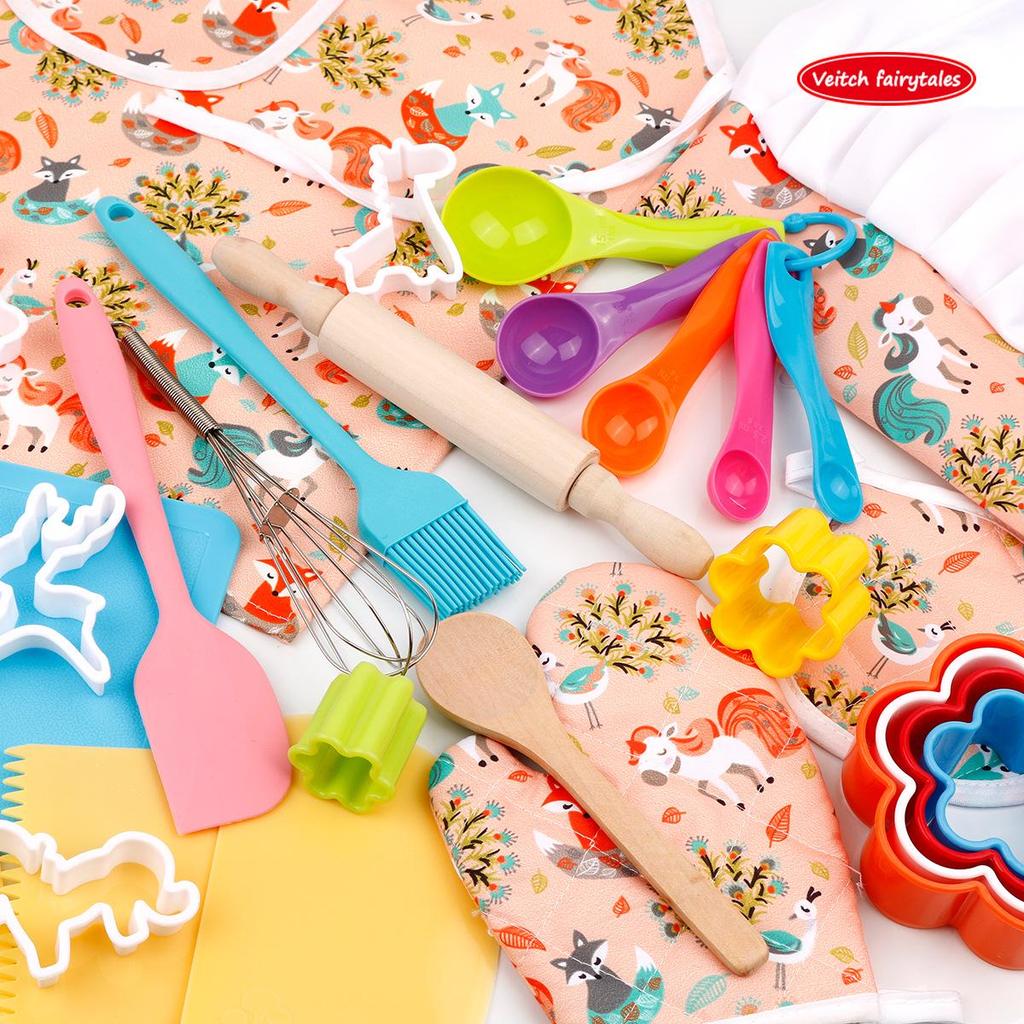 Набор для выпечки «Игрушка шеф-повара»: Фартук и реквизит для ролевых игр и фотосессий в детском саду