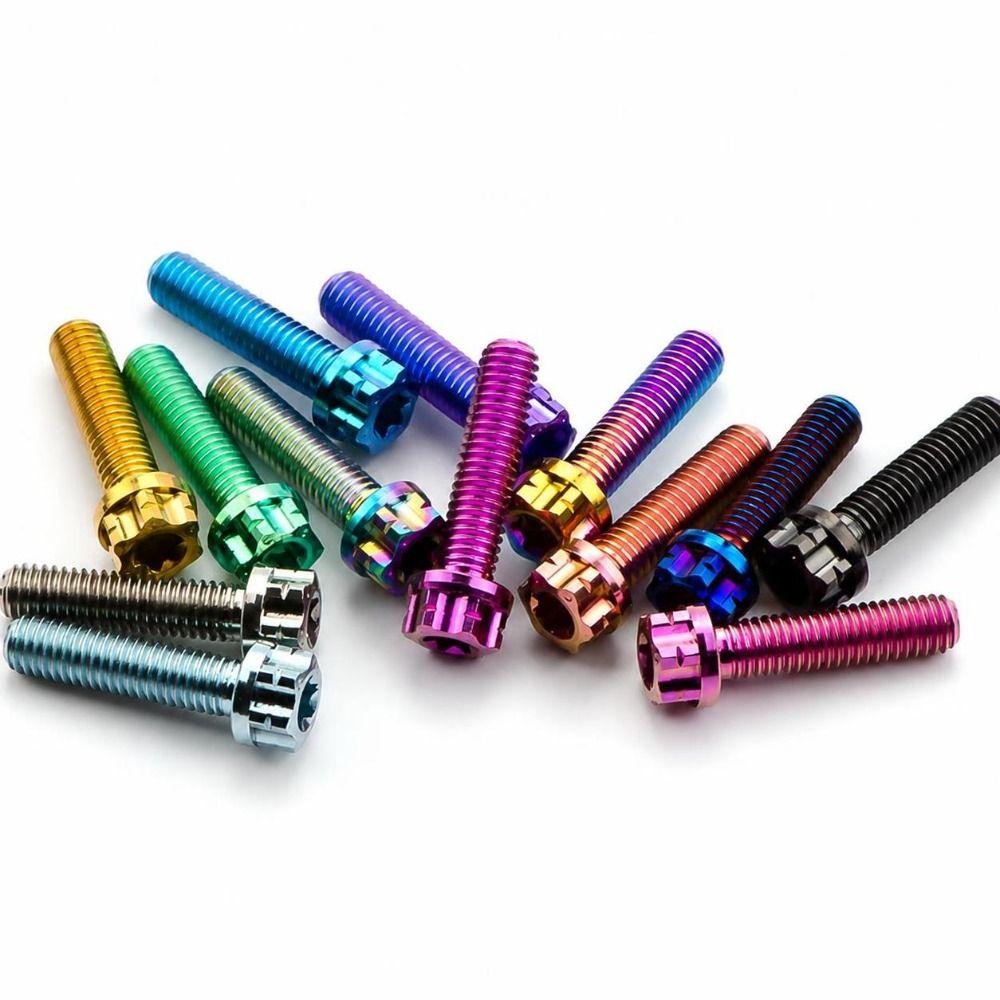 Легкий фланец из титанового сплава GR5 Torx-болт M5X15/20мм Разные цвета Крепеж для мотоцикла Torx-винты