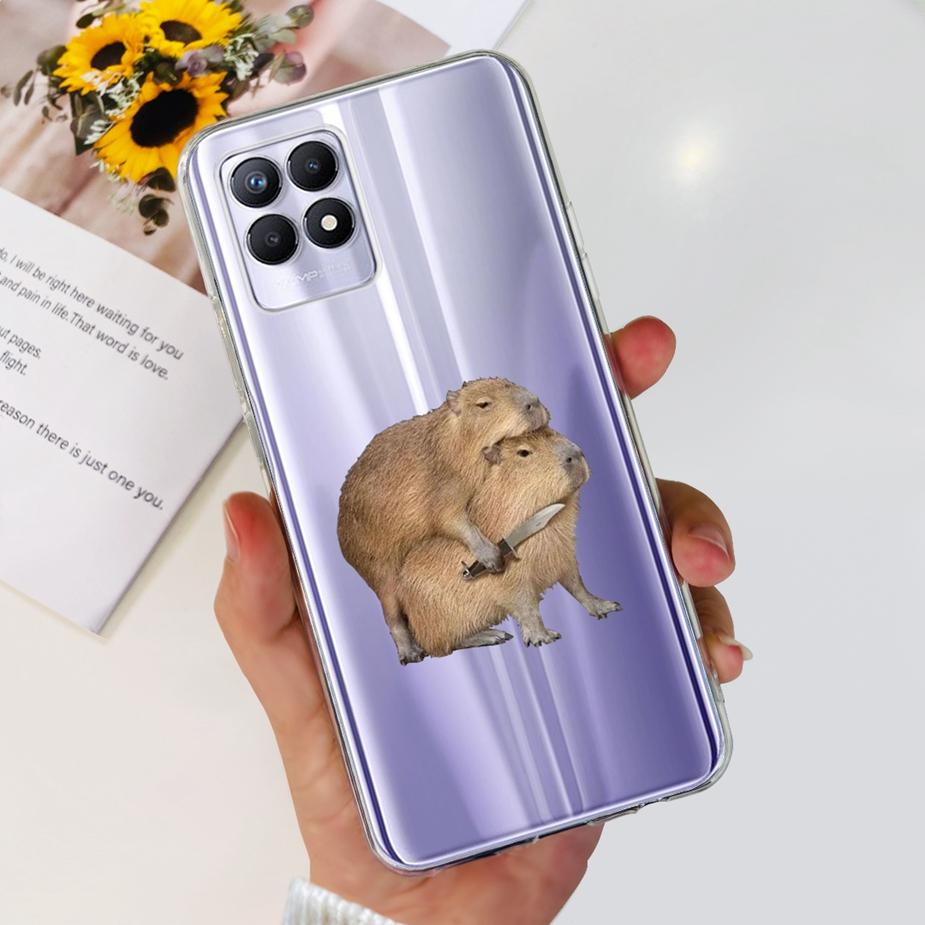 Чехол для Realme 8i Чехол для Realme 8 Pro Милый Мультяшный Чехол Прозрачный Силиконовый Мягкий Чехол для Телефона Для Realme8 Pro Realme 8 5G 8i Задняя Крышка Сумки