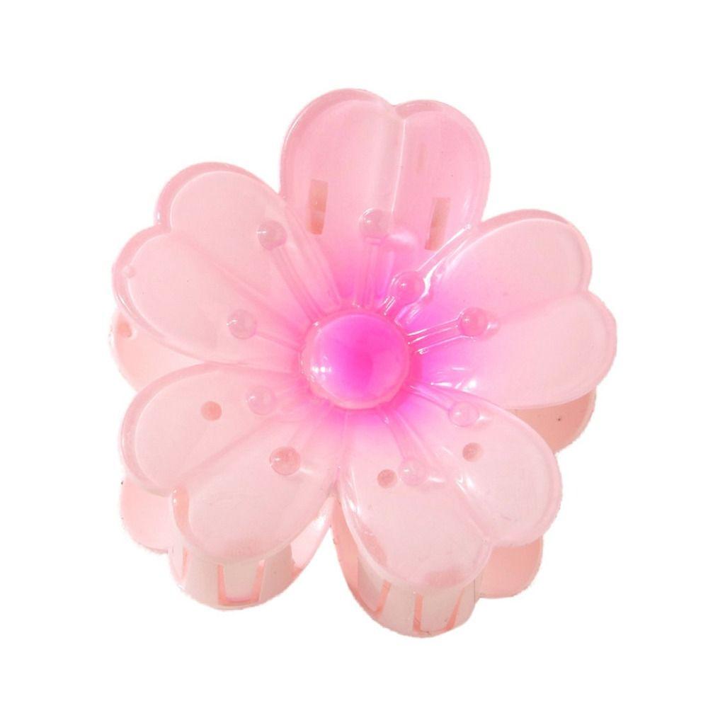 Большие заколки-крабы для волос с цветком, нескользящие, большие заколки-крабы, аксессуары для волос для густых тонких волос