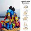 1pc The Simpsons Printing Blanket - Soft, All-Season Throw for Living Room, Beroom,Personalize Gift with Aorable Cartoon esign