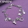 CHSHINE 925 стерлингового серебра Шарм много подвеска браслет для женщин свадебная вечеринка модные украшения
