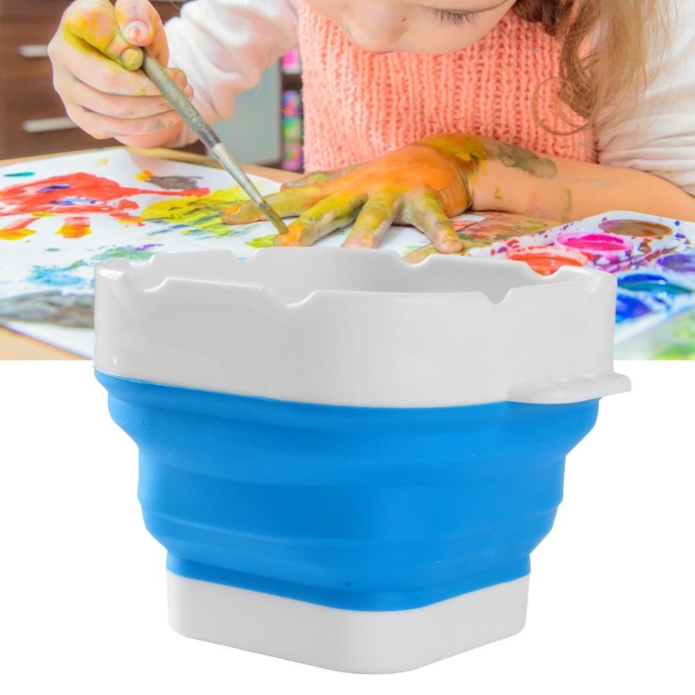 Collapsible Fold Portable Paint Washing Bucket Art Brush Rinse Cup Gouache Painting