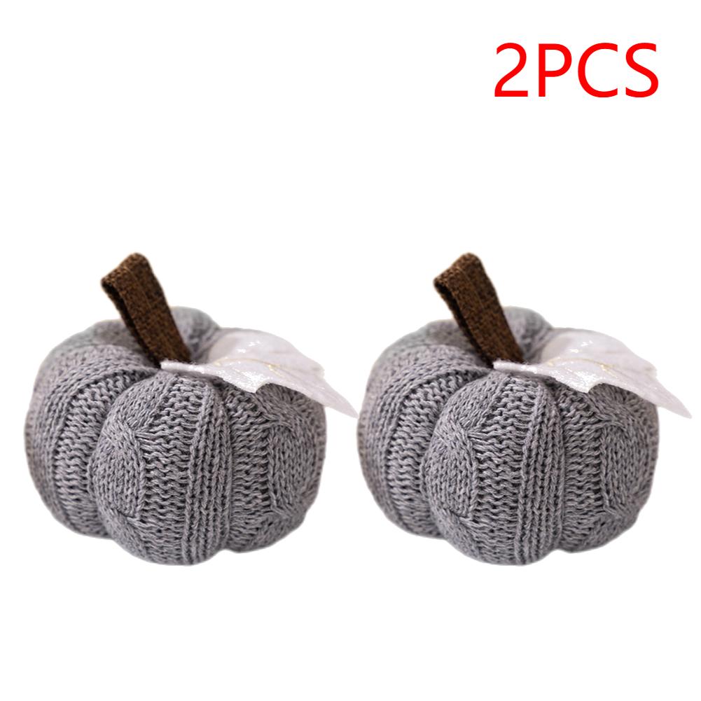 1-5PCS Small Pumpkins Home Decor Knit Knitted Pumpkin Reusable Seasonal Charm Cozy Warm Decorative Ornaments Crochet Pumpkins