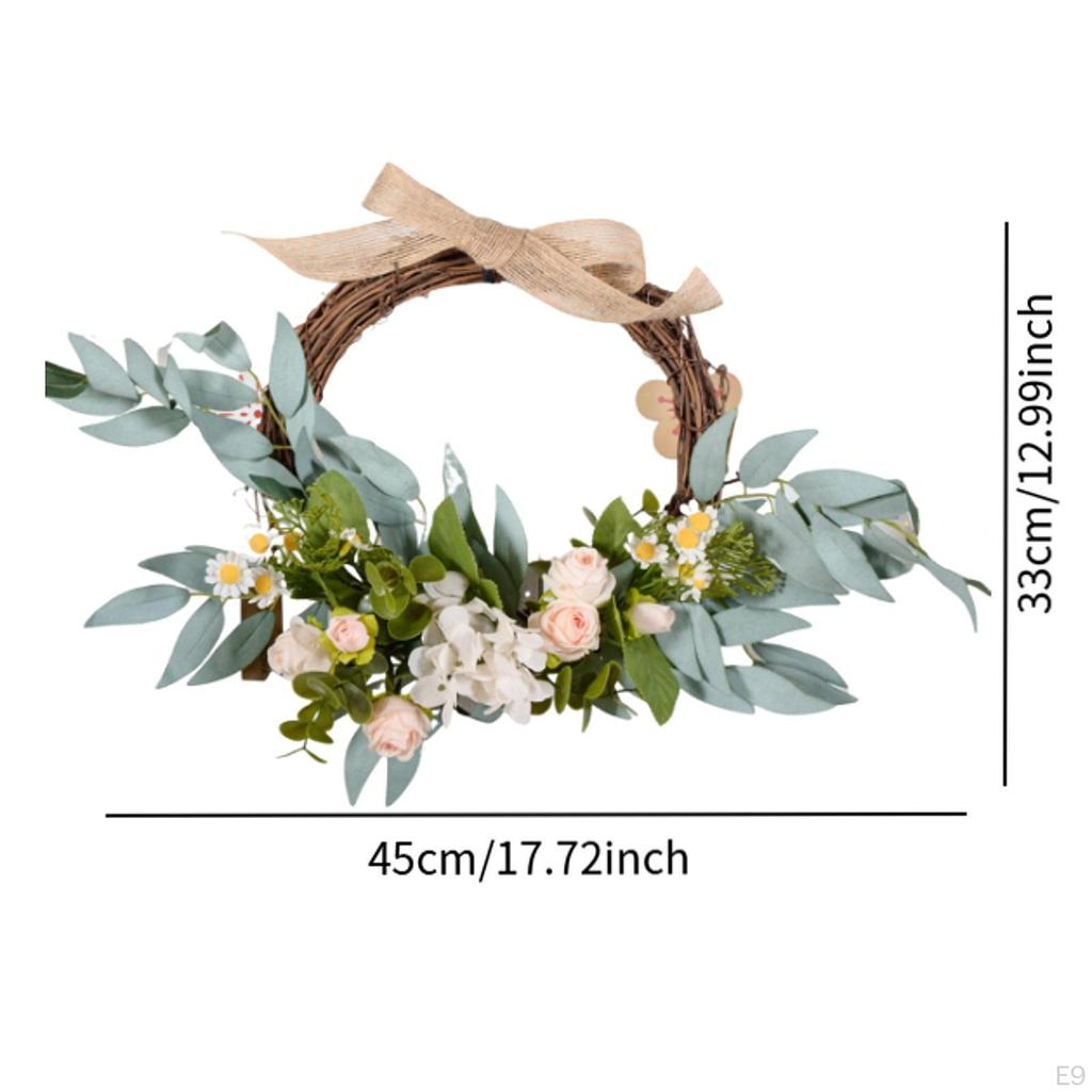 Floral Wreath for Front Door Decorative Piece Weddings And Celebrations