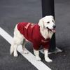 Теплый зимний свитер для собаки Крупных пород Красный с флисовой подкладкой Худи Золотистый ретривер Лабрадудель Немецкая овчарка