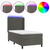 VidaXL Slat Bed Base with Mattress and LED, Upholstered Bed, Single Bed, Adult Bed for Interior Bedroom, 3139416