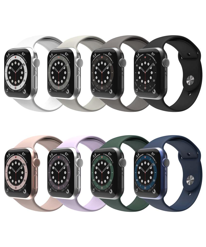 Силиконовые ремешки Sinjimolu для всех моделей Apple Watch/Galaxy Watch
