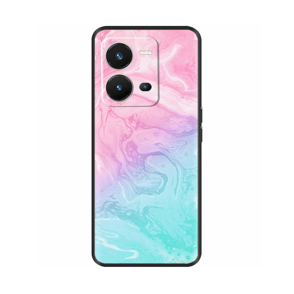 Cute Silicon Phone Case For Vivo X80 Lite 5G Case 2022 Black Silicone Soft TPU Back Cover for vivo X80 Lite X80Lite Bumper Capas