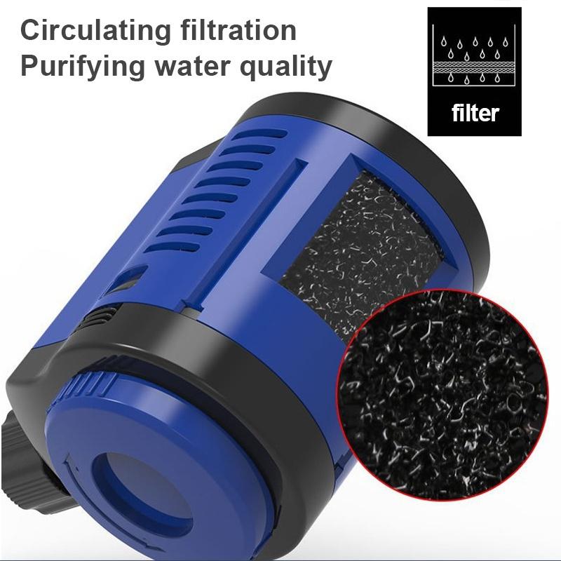 5/14/20/35/45 Вт погружной насос высокого давления на 360° Водонепроницаемый автоматический водяной насос Циркуляционный насос для аквариума с рыбами Всасывающий насос для пруда