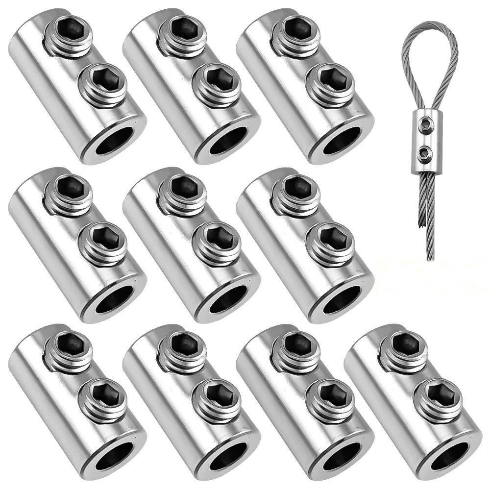 Adjustable Steel Wire Rope Clip Metal Hanging Clip New Stainless Steel Cable Clamp