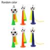 6Pcs Football Trumpet Toy Loud Sound Soccer Horn Plastic Stadium Horn Noise Maker Cheering Toy School Sporting Events Party Favors