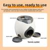2 in 1 Dog Pet Interactive Toy Tennis Ball Launcher Automatic Throwing Training Reward Machine Fun Feeding Machine Pet Supplies