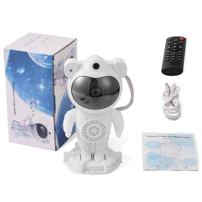 Bluetooth Astronaut Projector LED Bedroom Ambiance Night Light Moon Aurora Astronaut Music Speaker Nebula Moon Stars Projector