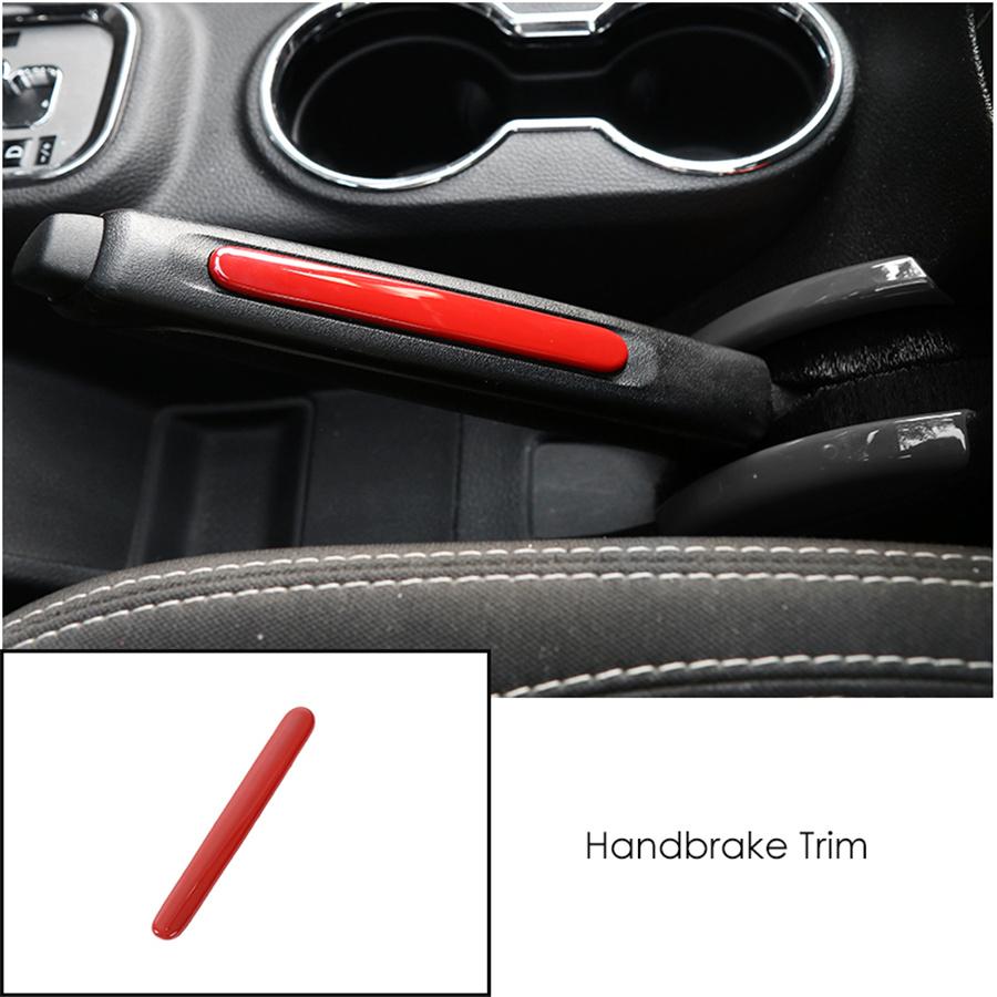 18pcs Red Car Interior Frame Decor Trim Cover For Jeep Wrangler JK 2011-2017