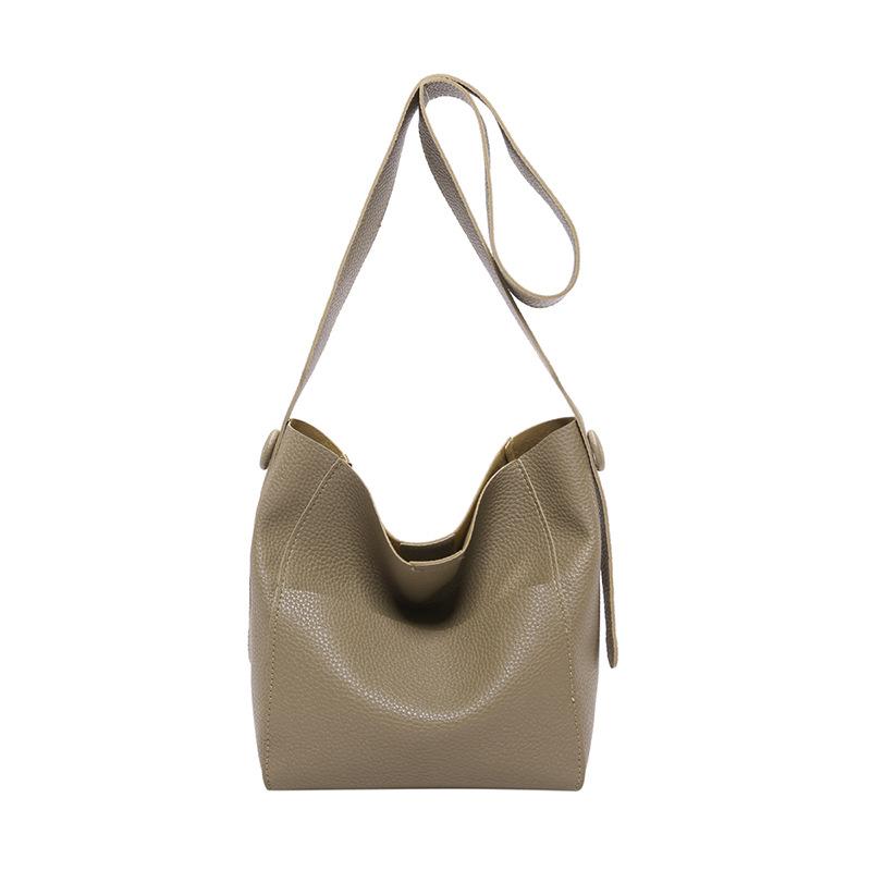 Популярные сумки этого года женские сумки 2024 новые модные осенние сумки-мессенджеры с широкими ремешками простые пригородные переносные сумки-ведра