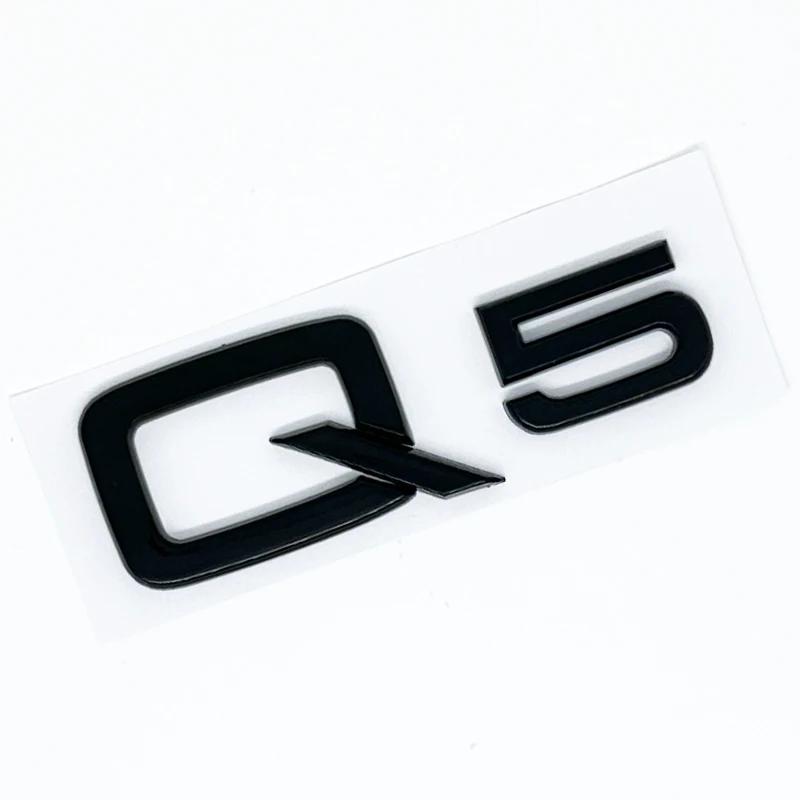 2026 Black silver Letters Q2 Q3 Q4 Q5 Q6 Q7 Q8 30 35 40 45 50 55 TDI TFSI 2.0T Emblem For Audi Car Fender Trunk Rear Logo Sticker