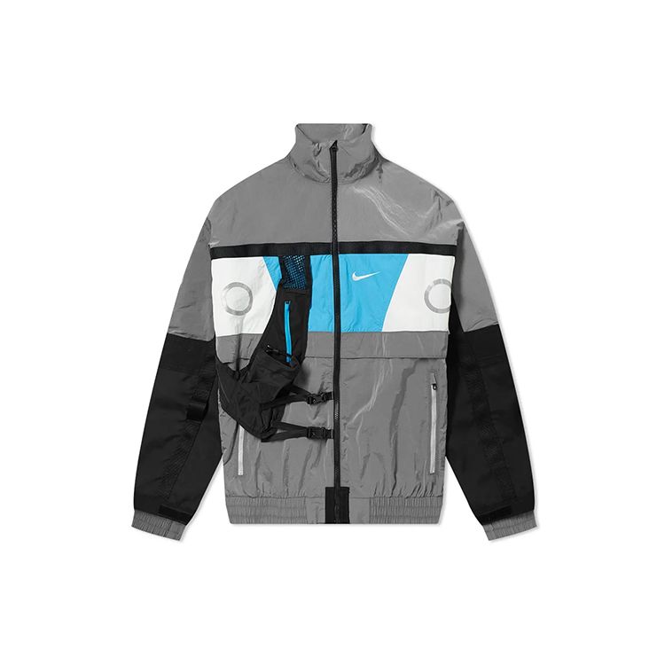 Nike ISPA Series 3M Светоотражающий карман на молнии Повседневная куртка Мужские куртки Серый CD6368-012